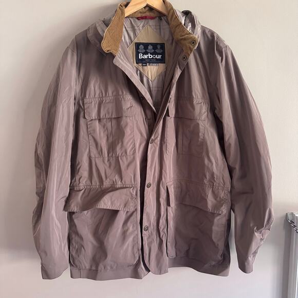 Barbour Men's Thurso Waterproof Detachable-Hood Jacket Tan Size XXL - Picture 1 of 10